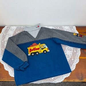 Vintage Y2K 90s Arthur Embroidered Turtleneck Top 5